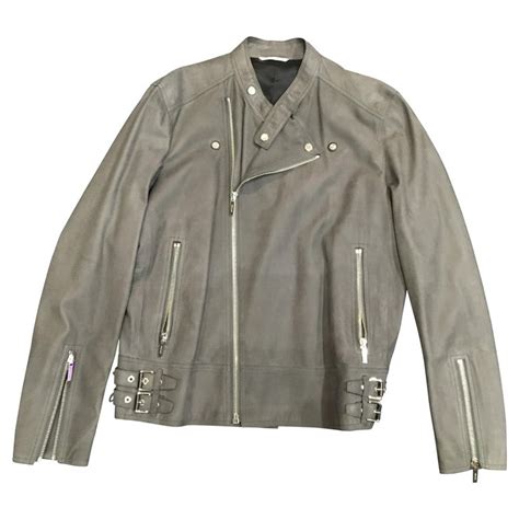 dior leather coat|Dior leather jacket men.